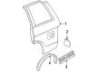 1994 Oldsmobile Bravada Door Moldings Diagram - 12477602