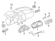 2014 Buick Enclave Hazard Warning Switch Diagram - 23369962