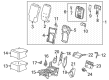 Chevy Silverado 2500 HD Cup Holder Diagram - 84166725