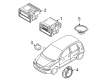 Pontiac G3 Car Speakers Diagram - 96652369