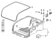 2022 GMC Hummer EV Pickup Weather Strip Diagram - 86799709