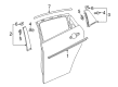 Chevy Malibu Limited Door Moldings Diagram - 23387833