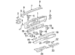 1999 Buick LeSabre Dash Panel Vent Portion Covers Diagram - 25630898