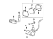 Chevy Tahoe Bumper Reflector Diagram - 5974342