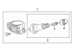 Cadillac TPMS Sensor Diagram - 13538759