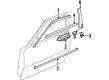 1999 Oldsmobile Intrigue Door Moldings Diagram - 10311255