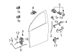 Saturn Door Check Diagram - 15853770