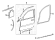 2005 Cadillac DeVille Door Seal Diagram - 25721147