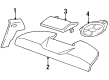 1999 Cadillac DeVille Car Speakers Diagram - 16147206
