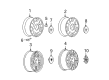 Cadillac Wheel Cover Diagram - 9594395