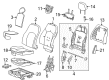 2012 Cadillac CTS Seat Cushion Pad Diagram - 20810967