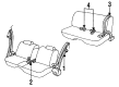 1991 Oldsmobile Delta 88 Seat Belt Diagram - 12399617
