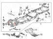 Chevy Front Cross-Member Diagram - 23108758