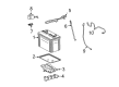 2007 Pontiac Vibe Battery Cable Diagram - 88972131