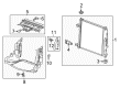 Cadillac CTS Radiator Diagram - 22990687