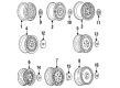 Cadillac DeVille Wheel Cover Diagram - 1626074
