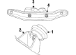 1999 Cadillac Catera Engine Mount Bracket Diagram - 90496673