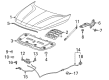 Buick Enclave Hood Latch Diagram - 84937741