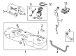 Cadillac Fuel Tank Filler Neck Diagram - 84962509