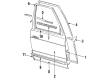 1994 Oldsmobile Cutlass Supreme Door Seal Diagram - 88963823