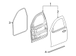 2012 Chevy Silverado 1500 Door Seal Diagram - 20835969