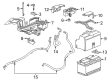 Cadillac Battery Sensor Diagram - 13542821
