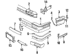 Cadillac Seville Bumper Diagram - 20687143