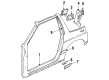 1998 Chevy Tracker Door Moldings Diagram - 30017881
