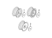 1997 Buick Park Avenue Wheel Cover Diagram - 9592340