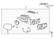 Chevy Spark Mirror Cover Diagram - 95260951