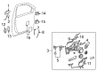 Buick Terraza Door Handle Diagram - 19257097