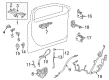 Cadillac CTS Door Handle Diagram - 13592156