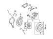 2014 Buick Enclave Brake Pad Diagram - 19421474