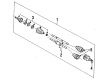 Oldsmobile Delta 88 Axle Shaft Diagram - 26021044