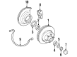 GMC C3500 Brake Backing Plate Diagram - 15649245
