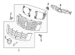 Cadillac Escalade ESV Emblem Diagram - 22985036