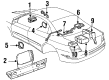 2002 Oldsmobile Aurora Car Speakers Diagram - 25659140