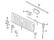2005 Chevy Silverado 2500 HD Tailgate Handle Diagram - 15196652