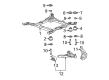 2007 Cadillac DTS Crossmember Bushing Diagram - 15281138