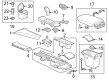 Cadillac Cup Holder Diagram - 84093671