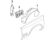 1994 Oldsmobile Cutlass Cruiser Fender Splash Shield Diagram - 22511501