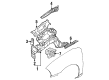 Chevy Metro Fender Splash Shield Diagram - 30012897