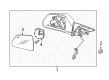 Cadillac CTS Side View Mirrors Diagram - 25975517