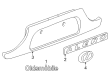2004 Oldsmobile Alero Emblem Diagram - 22655988