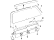 GMC S15 Jimmy Trunk Lock Cylinder Diagram - 12507441