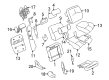 2001 Cadillac Seville Seat Cushion Pad Diagram - 16806431
