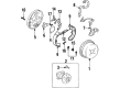 Chevy Prizm Brake Backing Plate Diagram - 94855200