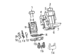 2003 Chevy Trailblazer EXT Seat Cushion Pad Diagram - 88954074