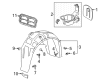 2020 Cadillac CT4 Fender Splash Shield Diagram - 84848500