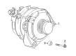 Chevy Silverado 2500 HD Alternator Diagram - 13552633